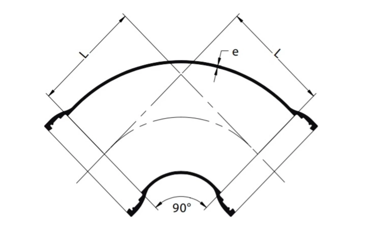 COUDE à 90° (1/4)