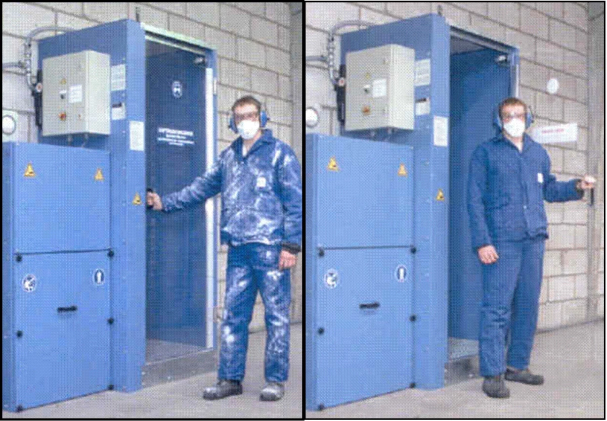 La cabine douche d'air