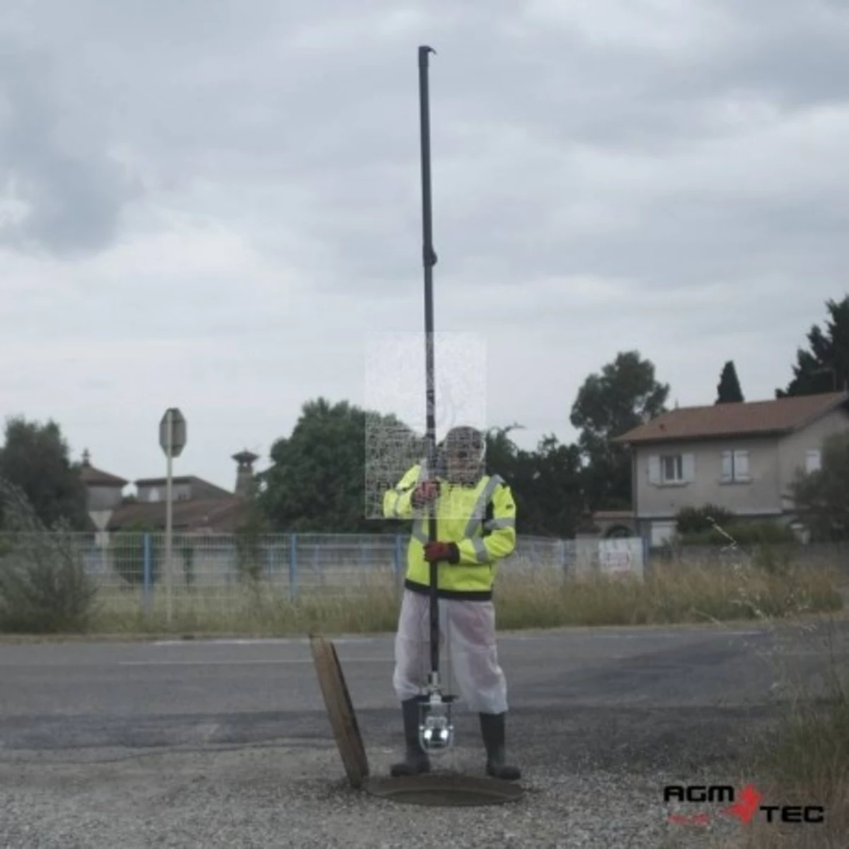 Endoscope d'inspection de canalisations sur perche