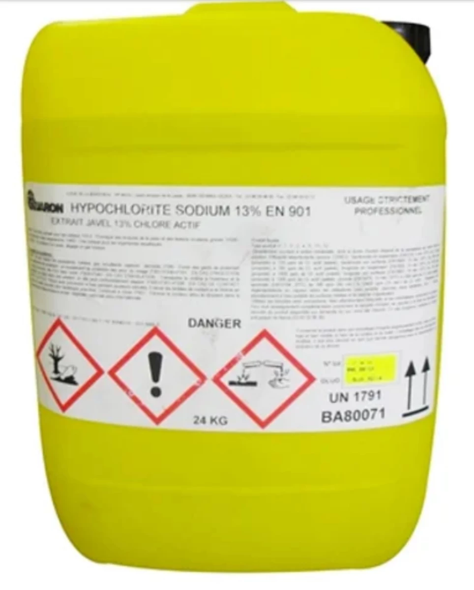  Bidon 20L Eau de Javel Concentrée - Hypochlorite de Sodium 47/55°